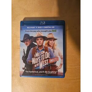 A Million Ways to Die in the West Blu Ray DVD Digital HD Unrated Seth MacFarlane